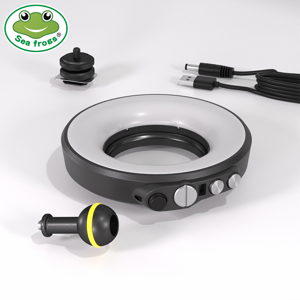 Darkroom Enlarger Lens - Seafrogs 1200LM Ring Light Underwater Flash
