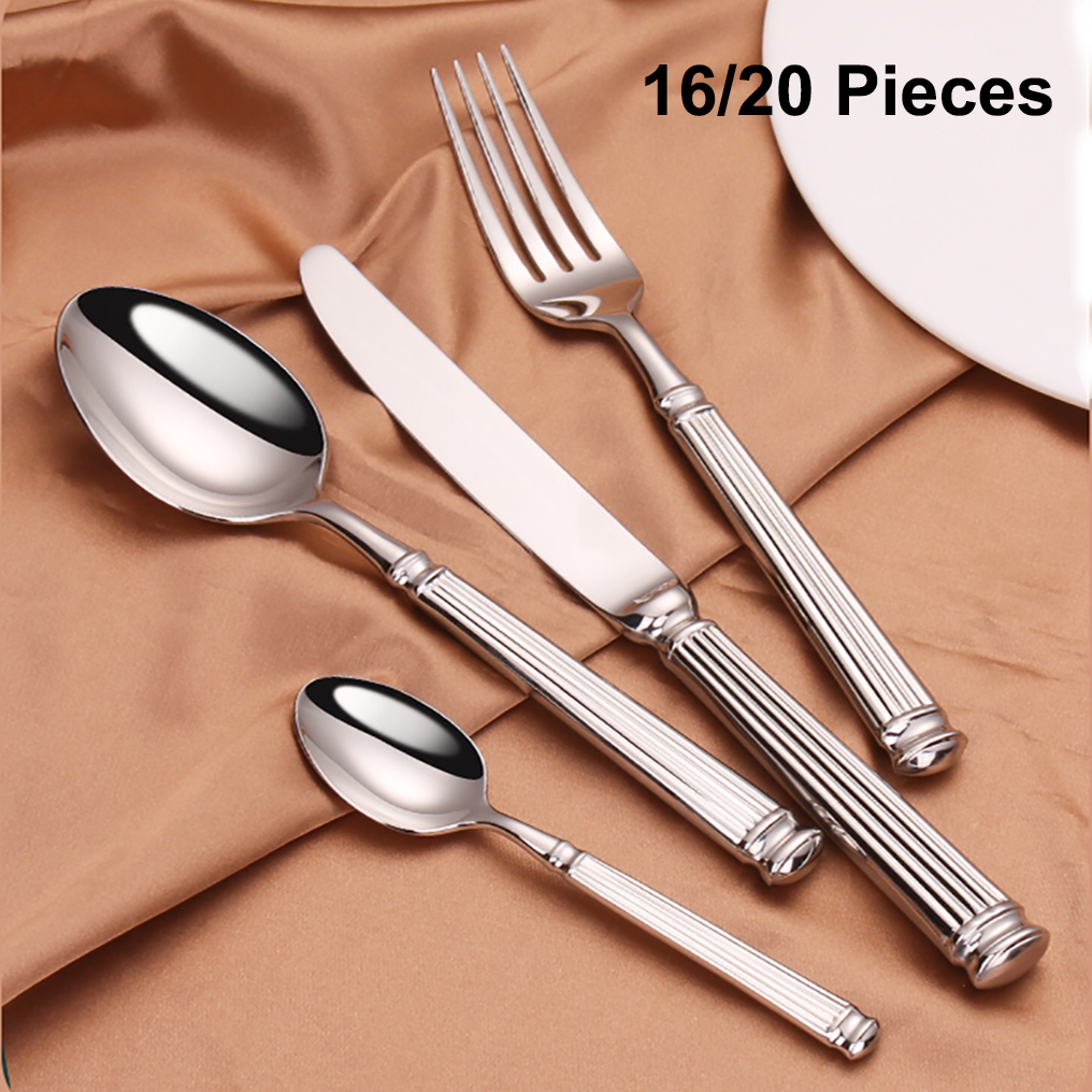 Vintage Collectible Spoons - 12/16/20 Pieces Sliver Tableware Set Stainless