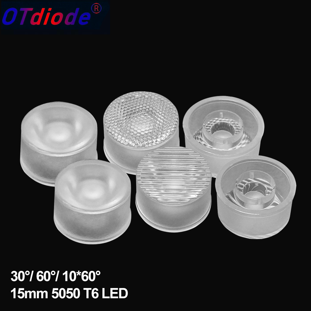 Darkroom Enlarger Lens - 10pcs LED Lens 15mm 5050 T6
