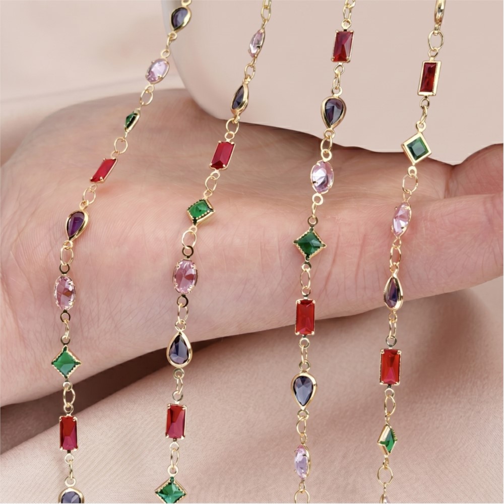 1meter Colorful Crystal Chain  - Vintage Collectibles For Sale บทวิจารณ์และราคา