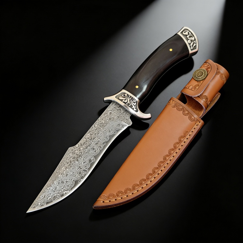 Vintage Engraved Damascus Stra - Vintage Collectible Knives บทวิจารณ์และราคา