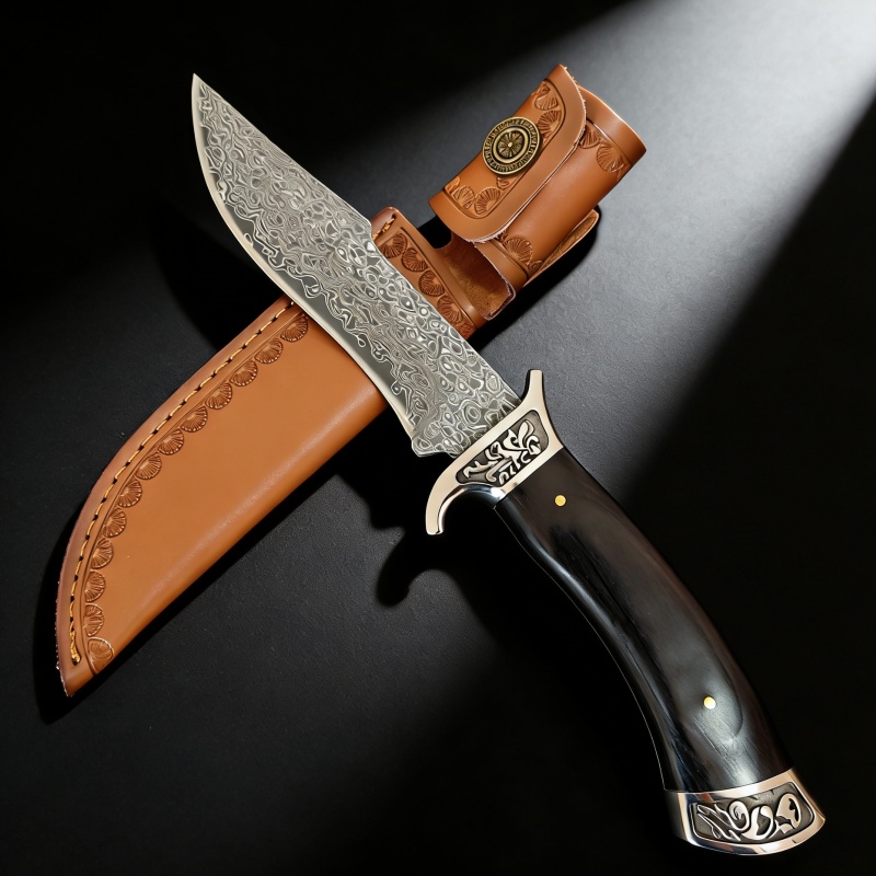 Vintage Engraved Damascus Stra - Vintage Collectible Knives บทวิจารณ์และราคา