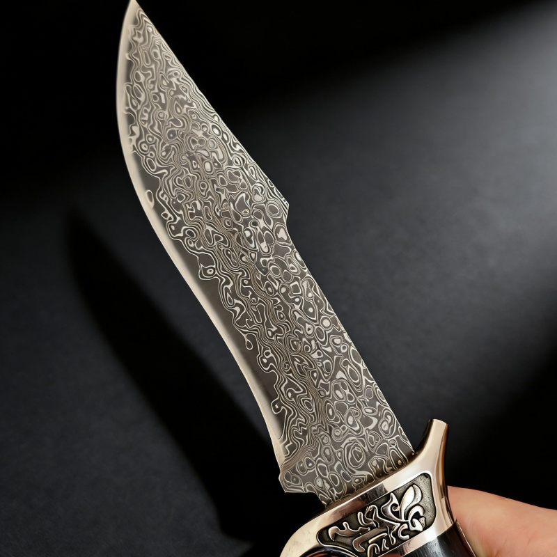 Vintage Engraved Damascus Stra - Vintage Collectible Knives บทวิจารณ์และราคา
