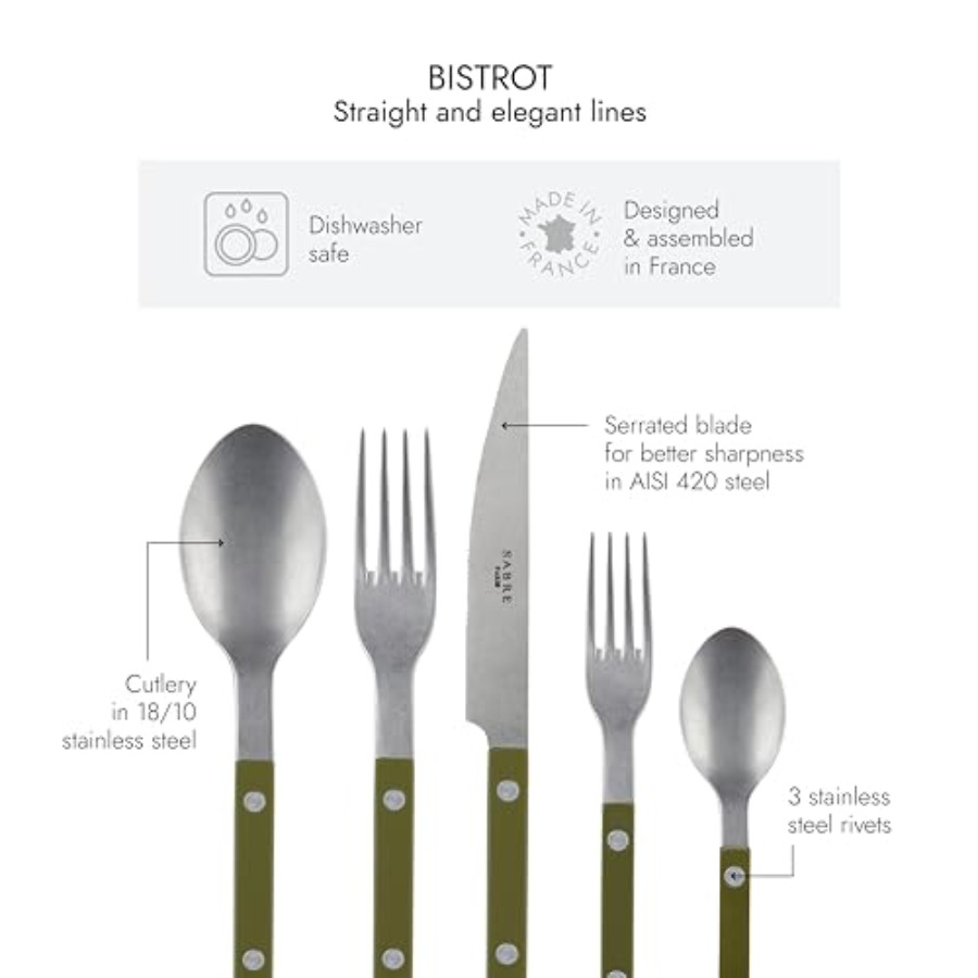 - 5-Piece Flatware Set - Bistr - Vintage Collectible Knives บทวิจารณ์และราคา