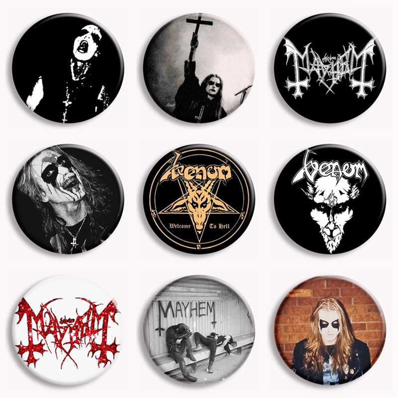 Rock Mayhem Band Soft Button P - Vintage Collectible Jewelry บทวิจารณ์และราคา