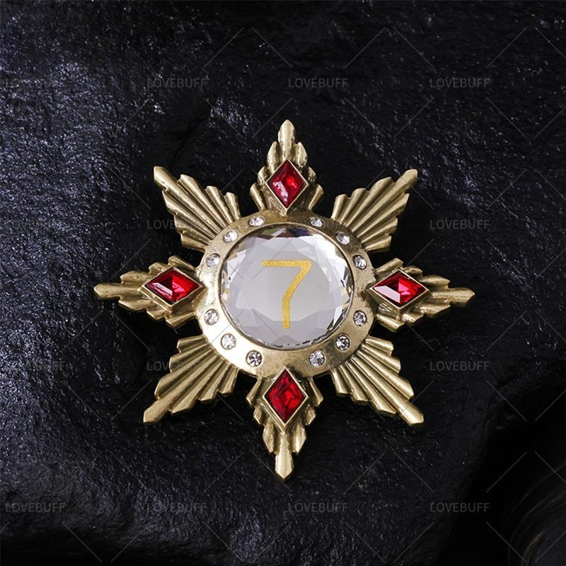 Golden Star Shaped Number 7 Br - Collectible Vintage Brooches บทวิจารณ์และราคา