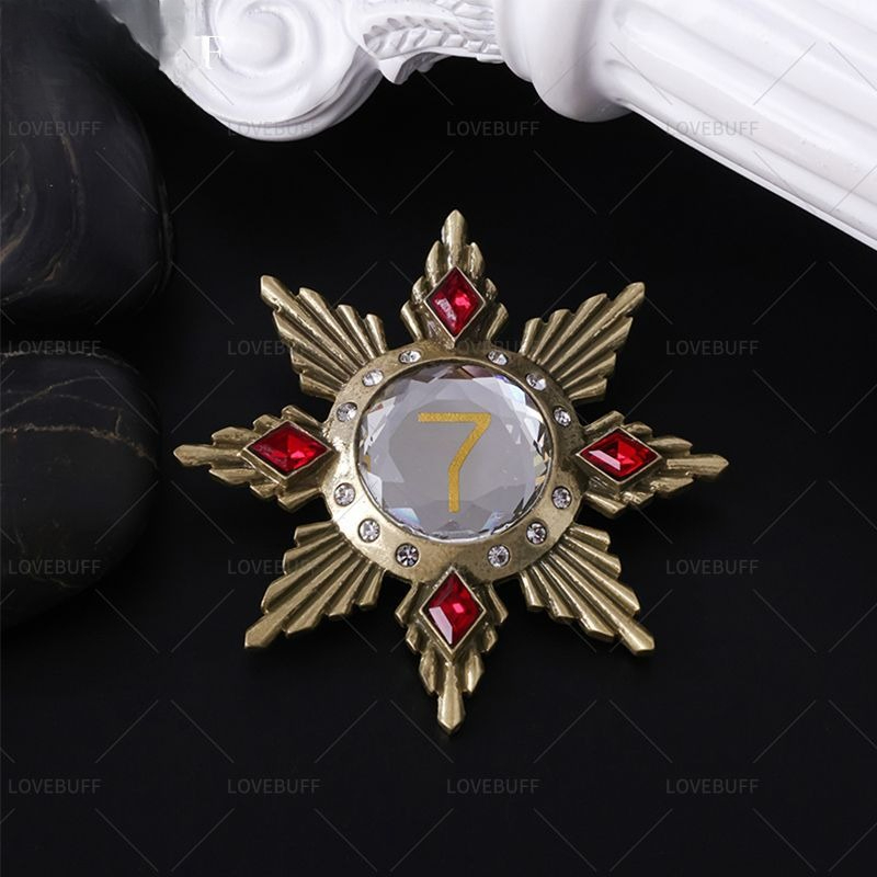 Golden Star Shaped Number 7 Br - Collectible Vintage Brooches บทวิจารณ์และราคา