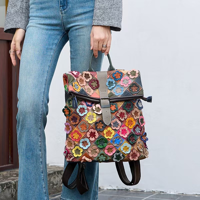 Vintage Women Genuine Leather  - Vintage Zipper บทวิจารณ์และราคา