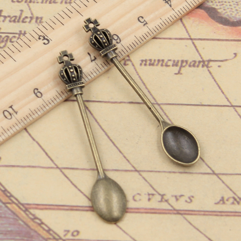 10pcs Charms Kitchen Crown Spo - Vintage Collectible Spoons บทวิจารณ์และราคา
