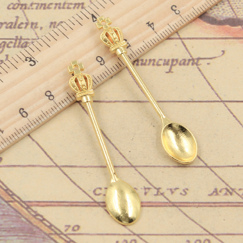 10pcs Charms Kitchen Crown Spo - Vintage Collectible Spoons บทวิจารณ์และราคา