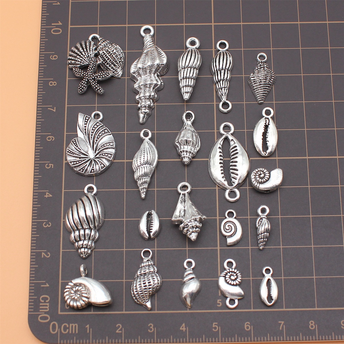 21pcs Antique Silver Color Con - Vintage Collectible Jewelry บทวิจารณ์และราคา
