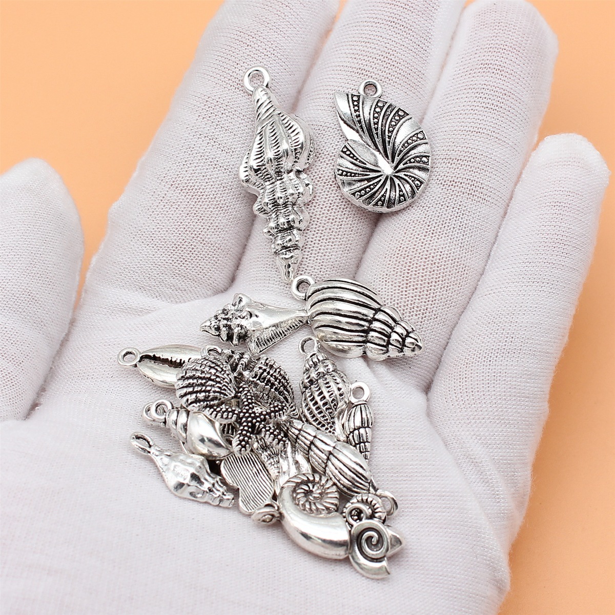 21pcs Antique Silver Color Con - Vintage Collectible Jewelry บทวิจารณ์และราคา
