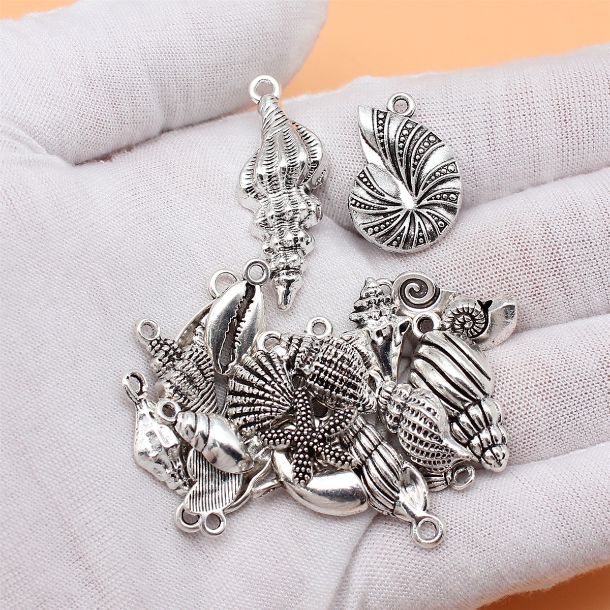 21pcs Antique Silver Color Con - Vintage Collectible Jewelry บทวิจารณ์และราคา