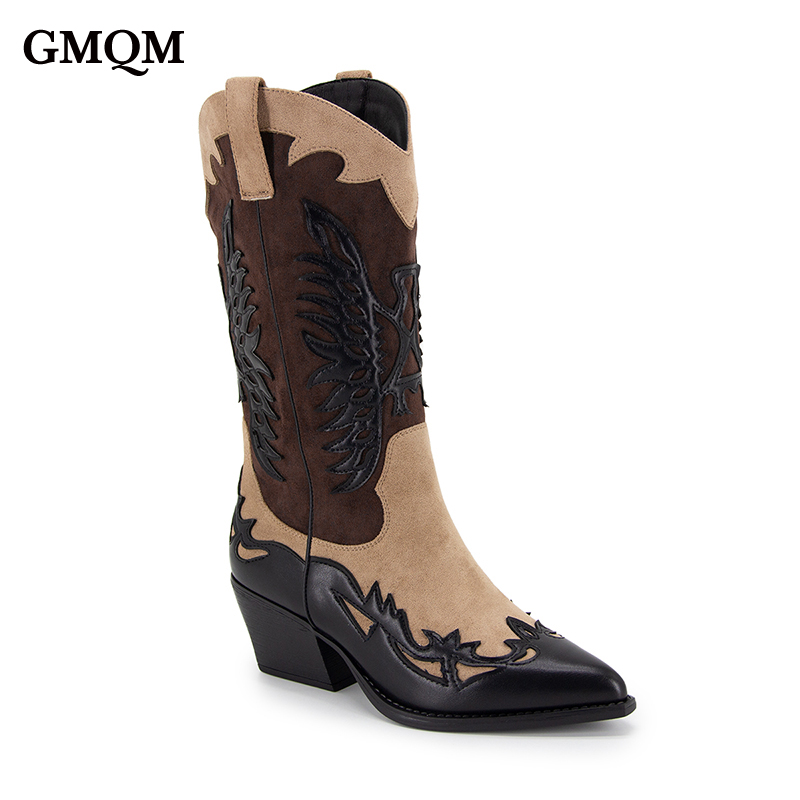 GMQM 2025 Women's Mid Calf Boo - Vintage Zipper บทวิจารณ์และราคา