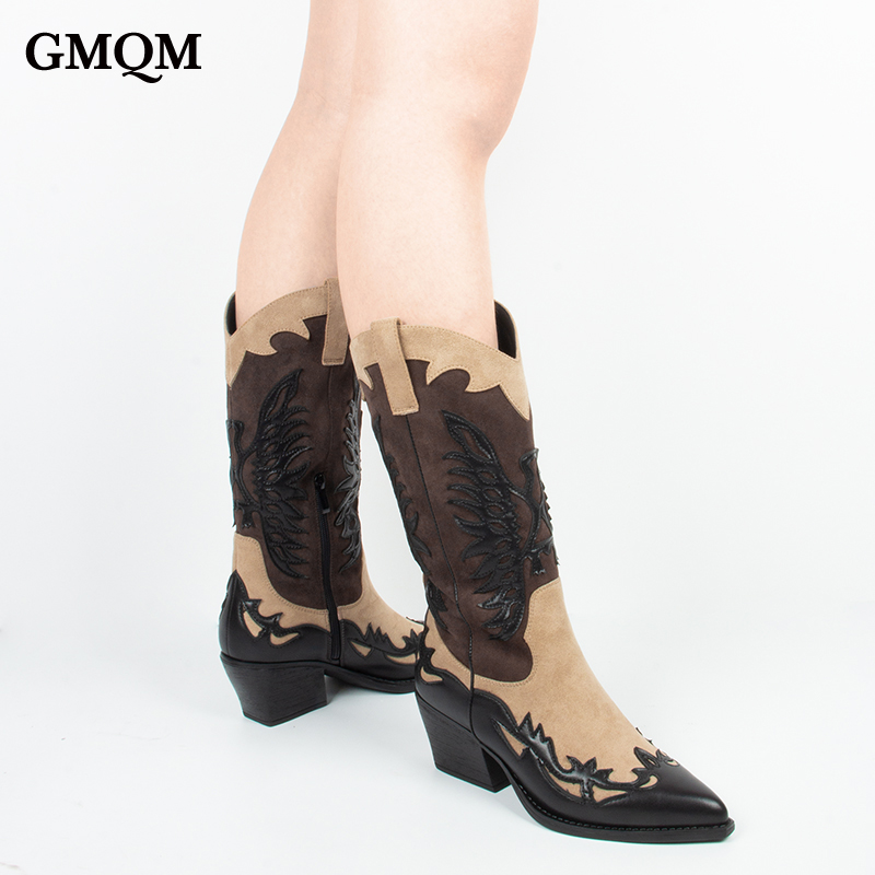 GMQM 2025 Women's Mid Calf Boo - Vintage Zipper บทวิจารณ์และราคา