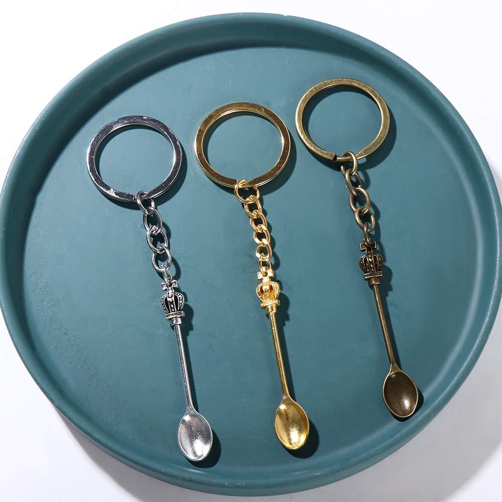 New Fashion Men 30mm Keychain  - Vintage Collectible Spoons บทวิจารณ์และราคา