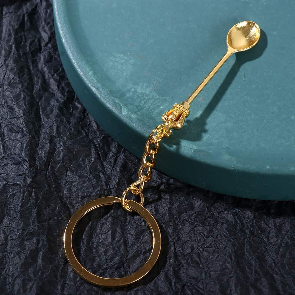 New Fashion Men 30mm Keychain  - Vintage Collectible Spoons บทวิจารณ์และราคา