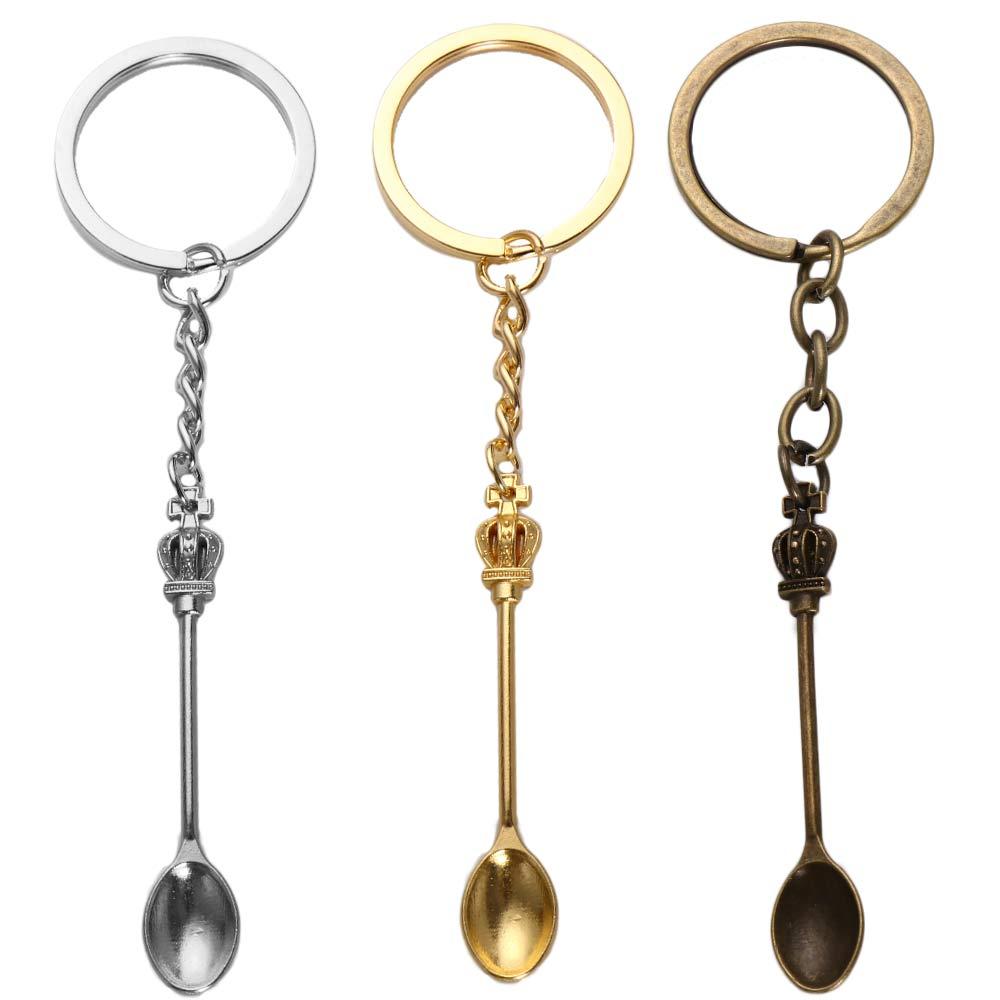 New Fashion Men 30mm Keychain  - Vintage Collectible Spoons บทวิจารณ์และราคา