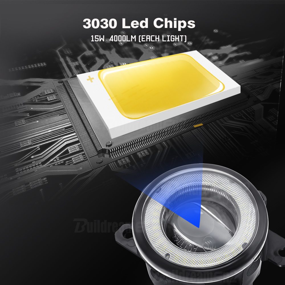 2 X Car Angel Eye LED Lens Fog - Darkroom Enlarger Lens บทวิจารณ์และราคา