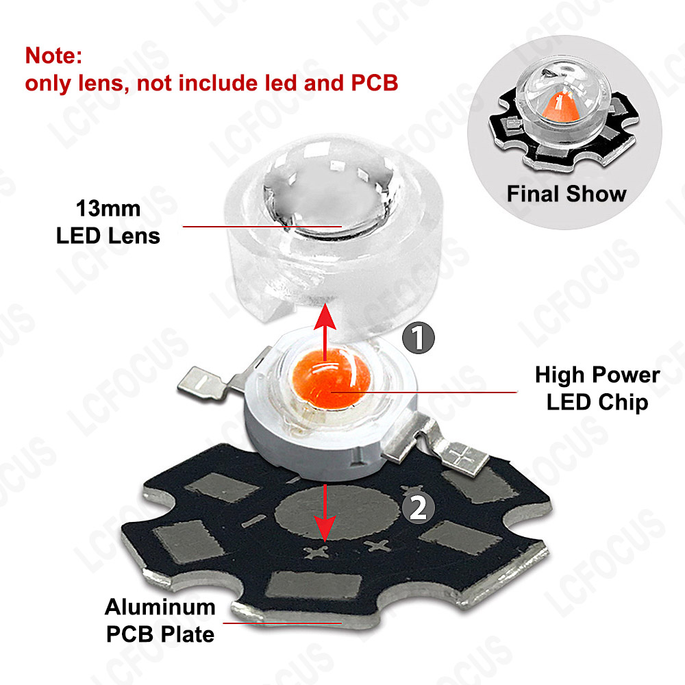 13mm 1W 3W Mini LED Lens 15 30 - Darkroom Enlarger Lens บทวิจารณ์และราคา