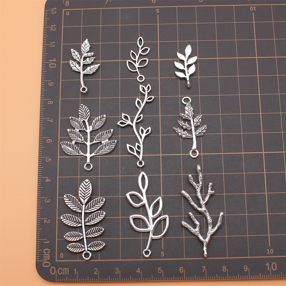 9pcs Antique Silver Color Bran - Vintage Collectible Jewelry บทวิจารณ์และราคา