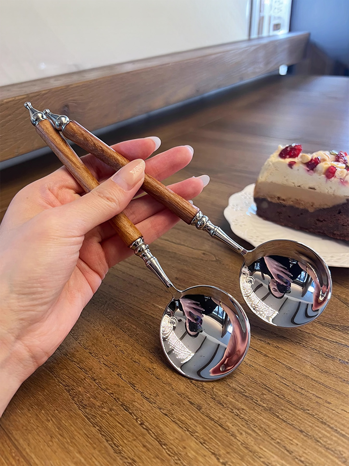 Stainless steel spoons,  vinta - Vintage Collectible Spoons บทวิจารณ์และราคา