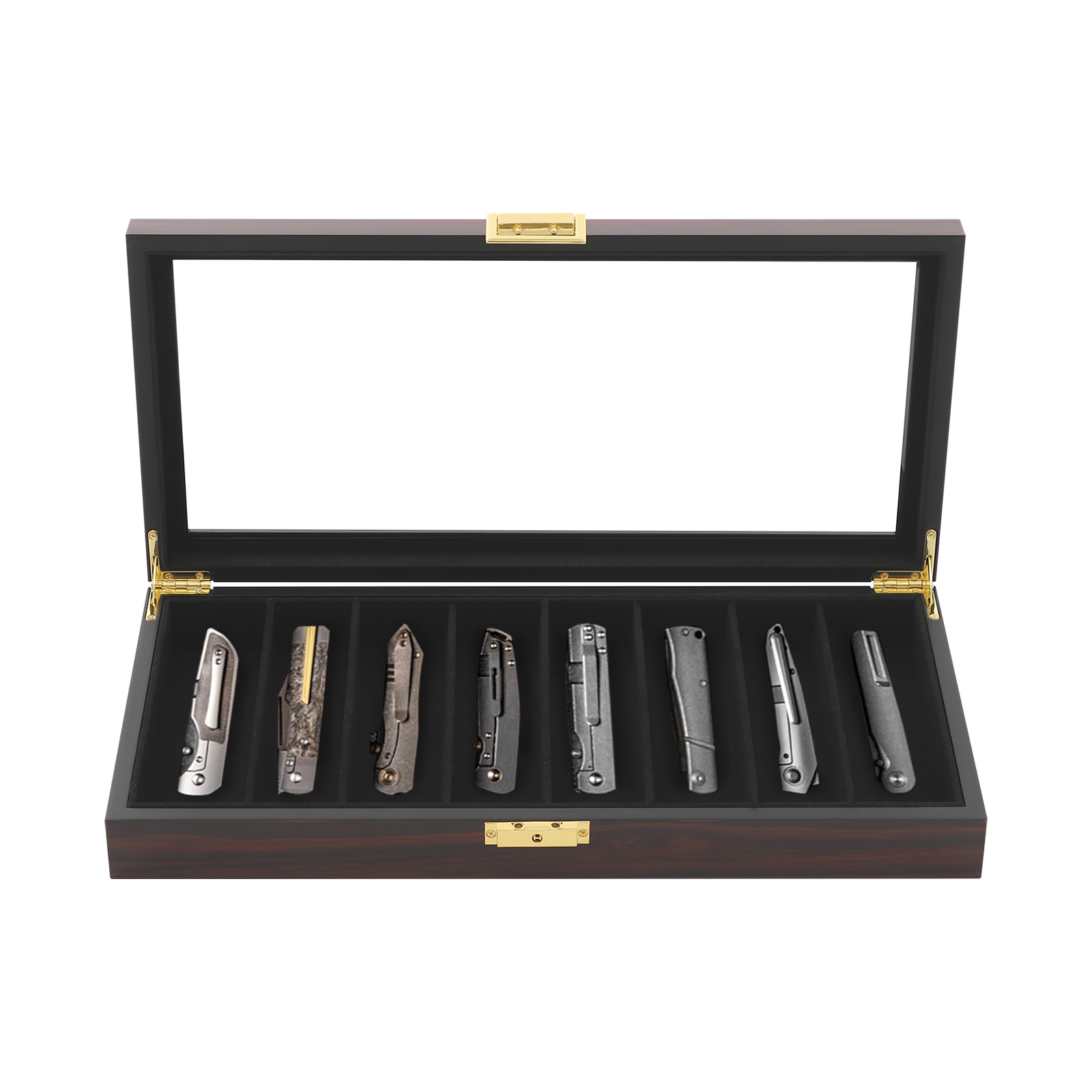 Vintage Ebony Knife Display Ca - Vintage Collectible Knives บทวิจารณ์และราคา
