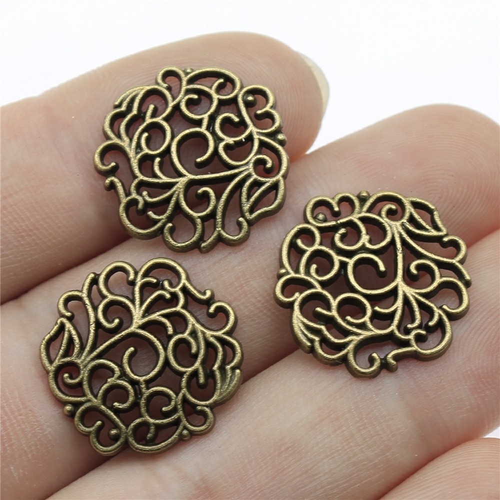 10pcs 18x18mm 2 Colors Antique - Vintage Collectibles For Sale บทวิจารณ์และราคา