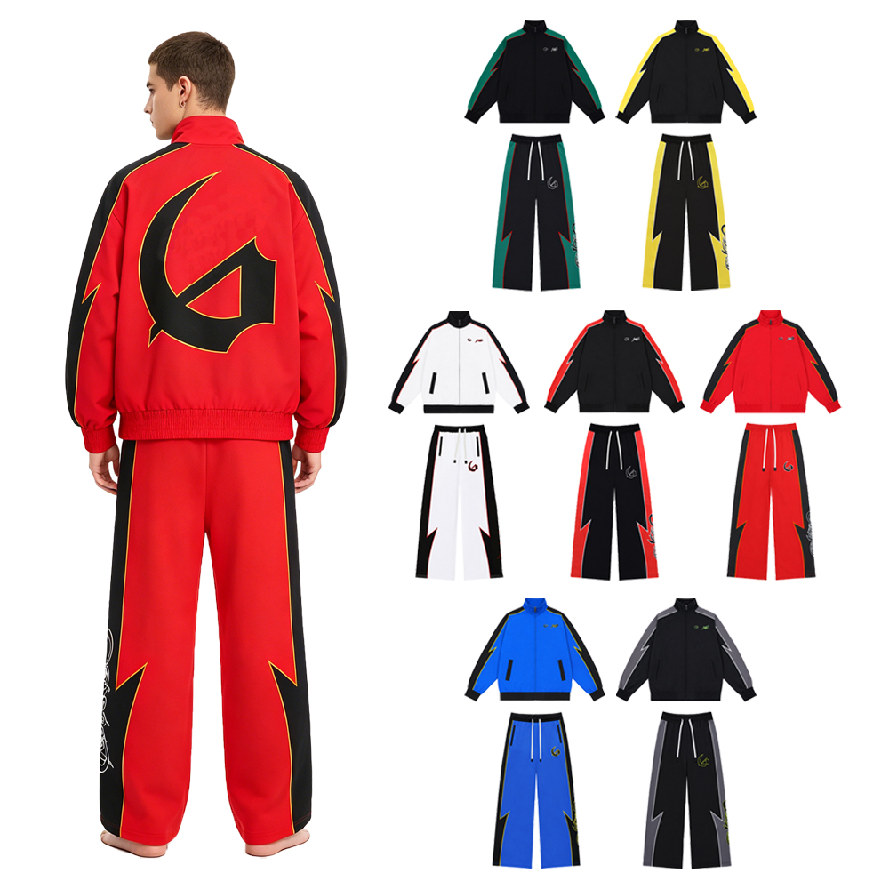 Y2k Streetwear Men's Sets Two  - Vintage Zipper บทวิจารณ์และราคา