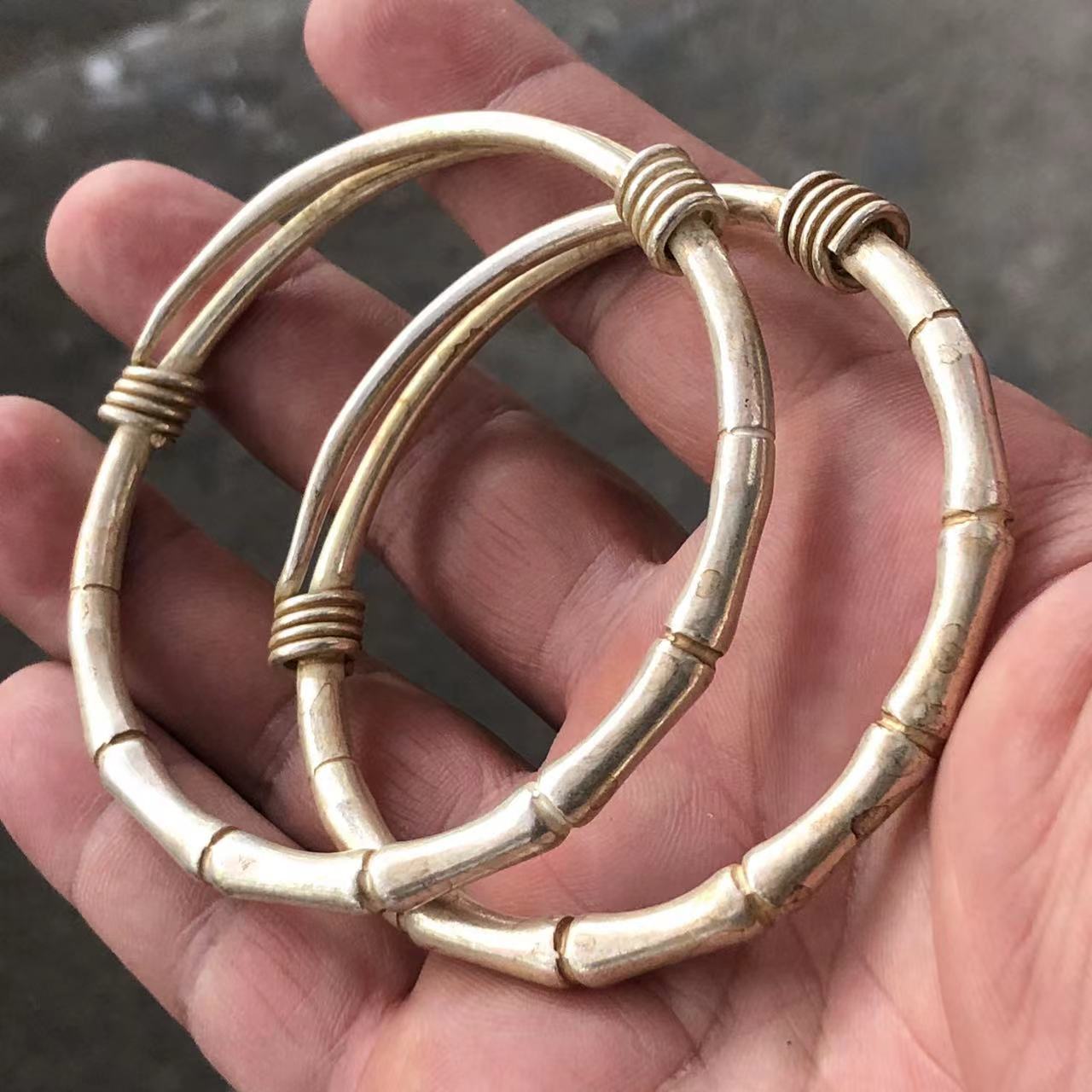Vintage White Copper Plated Si - Vintage Collectible Jewelry บทวิจารณ์และราคา