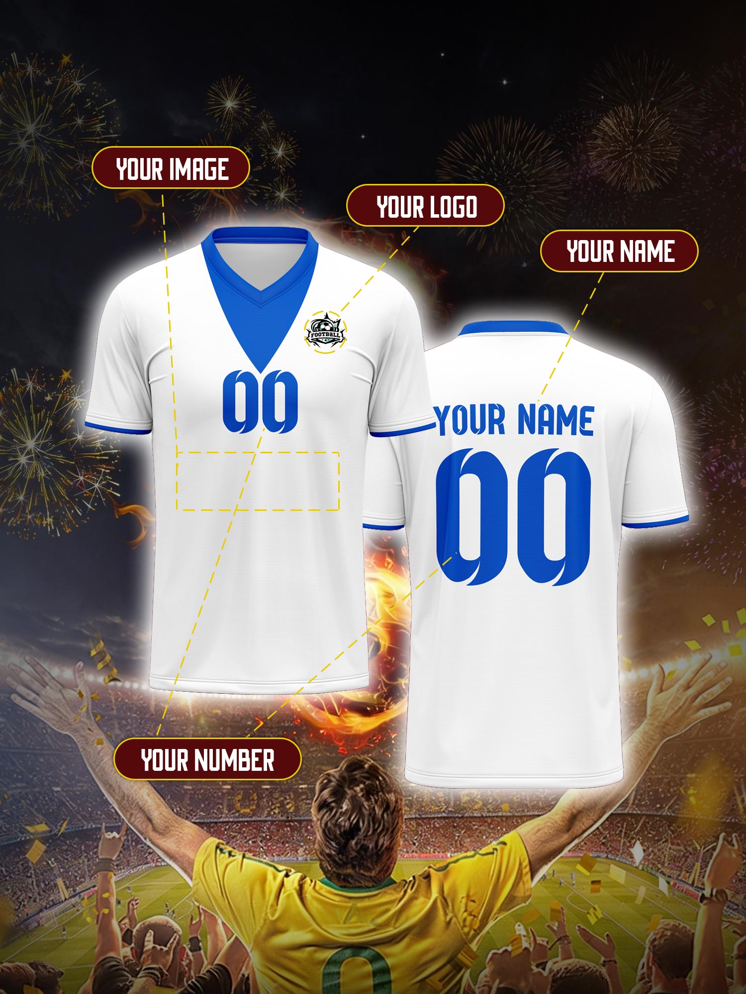 Custom Soccer Jersey With Cust - Vintage Collector บทวิจารณ์และราคา