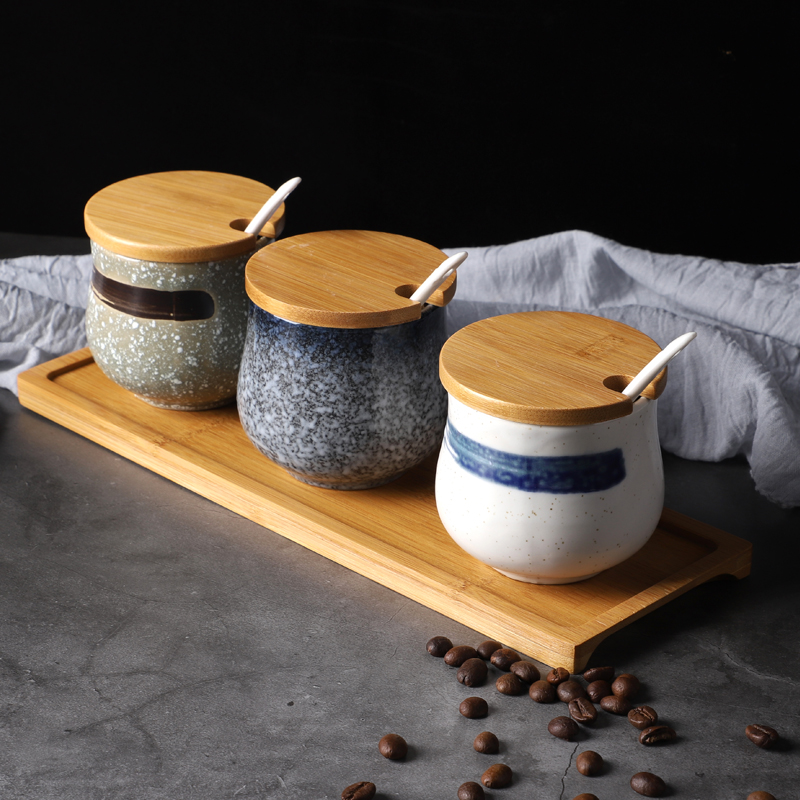 Ceramic Seasoning Jar Salt Sug - Vintage Collectible Spoons บทวิจารณ์และราคา
