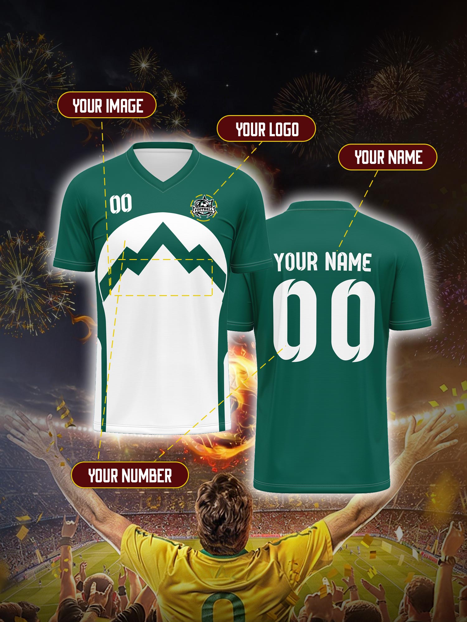 Custom Soccer Jersey With Cust - Vintage Collector บทวิจารณ์และราคา