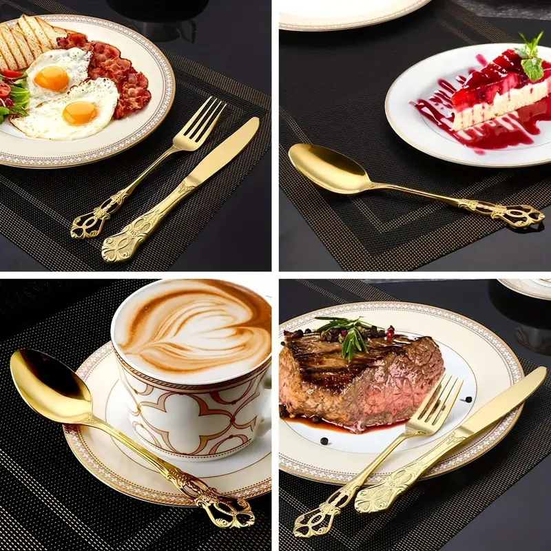 4/24pcs Elegant and durable vi - Vintage Collectible Spoons บทวิจารณ์และราคา