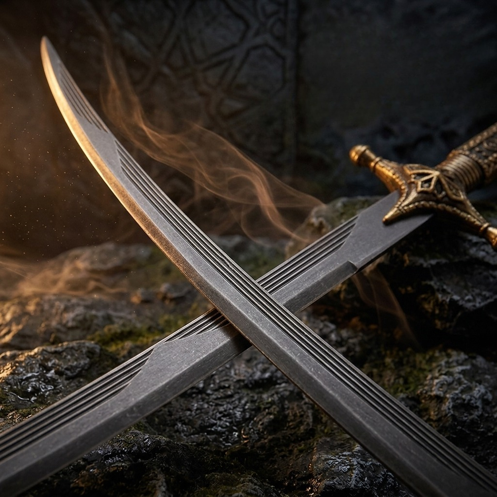 26cm Arabian Curved Sword weap - Vintage Collectible Knives บทวิจารณ์และราคา