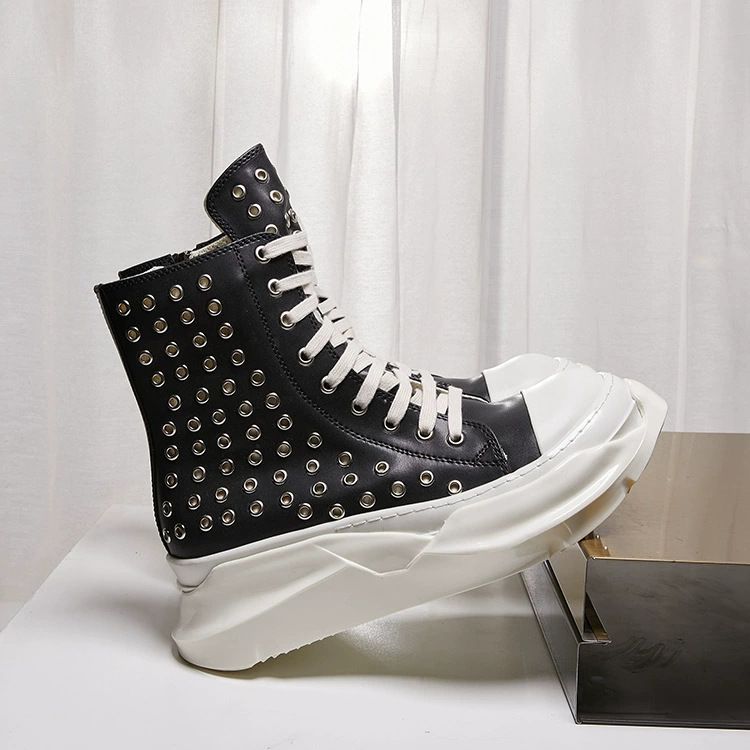 Vintage Men Shoes High-TOP Pla - Vintage Zipper บทวิจารณ์และราคา