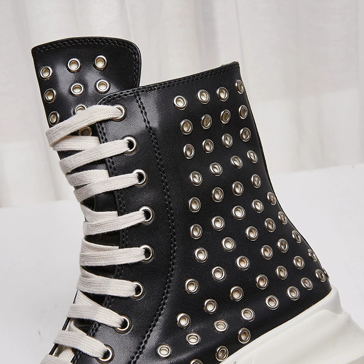 Vintage Men Shoes High-TOP Pla - Vintage Zipper บทวิจารณ์และราคา
