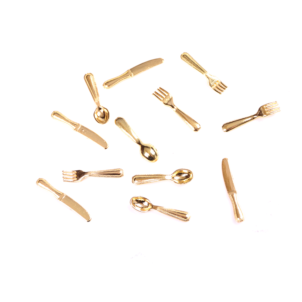 12Pcs 1:12 Mini Vintage Dollho - Vintage Collectible Spoons บทวิจารณ์และราคา