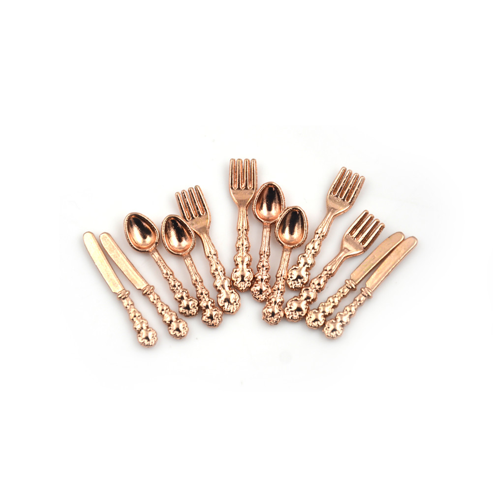 12Pcs 1:12 Mini Vintage Dollho - Vintage Collectible Spoons บทวิจารณ์และราคา