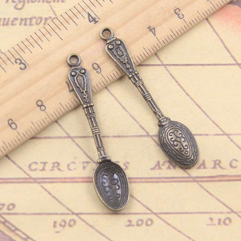 10pcs Charms Pattern Spoon 48x - Vintage Collectible Spoons บทวิจารณ์และราคา