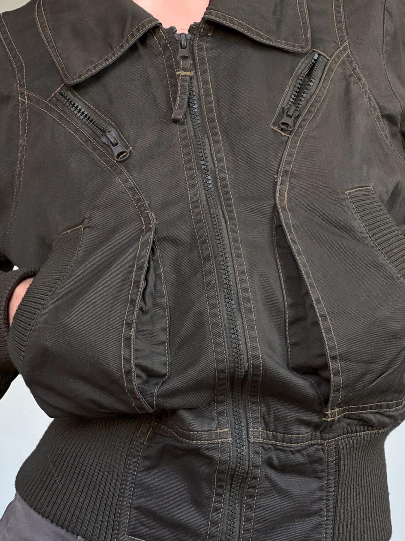 Summer Men's Clothing Slim Fit - Vintage Zipper บทวิจารณ์และราคา