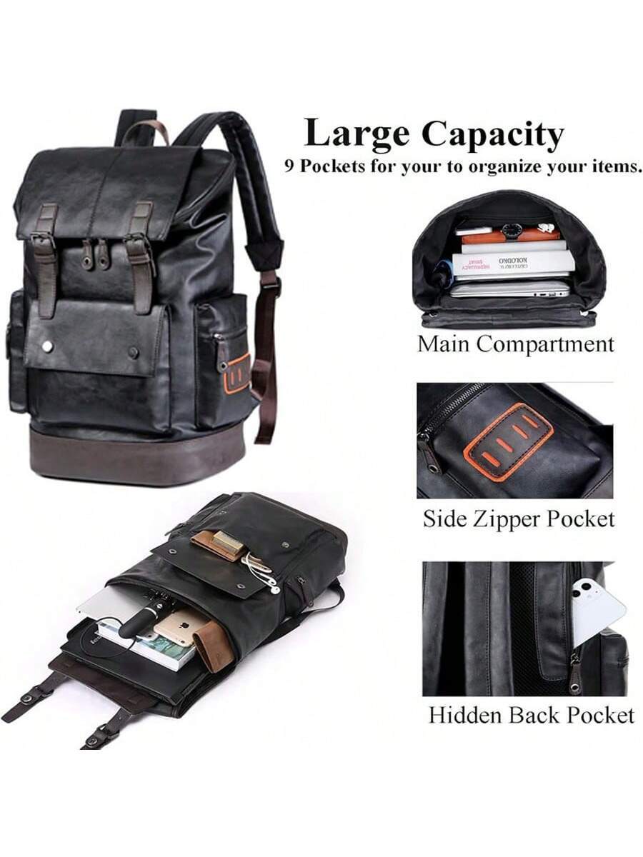 Vintage Black Leather Laptop B - Vintage Zipper บทวิจารณ์และราคา