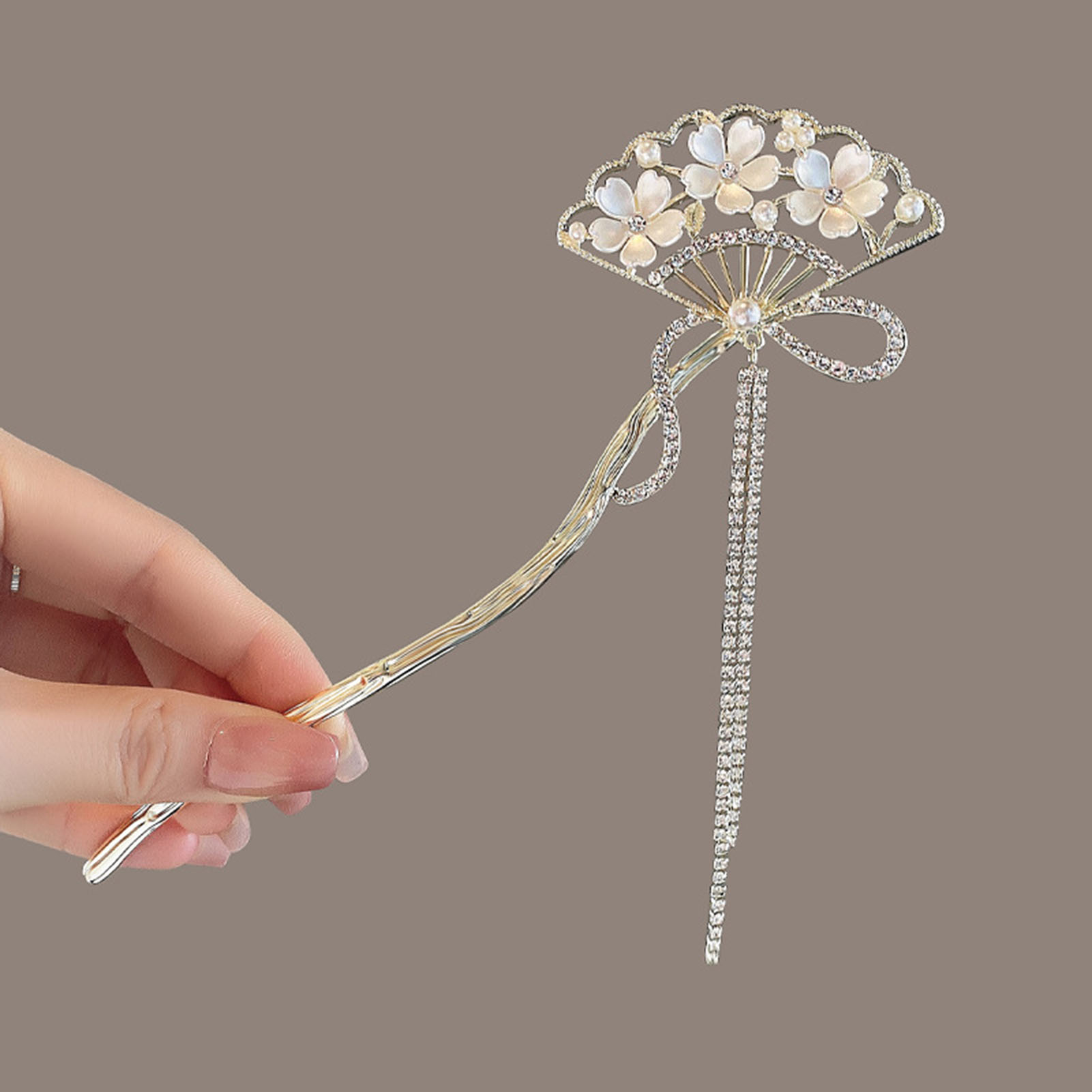 Vintage Flower Fan Shaped Hair - Vintage Collector บทวิจารณ์และราคา
