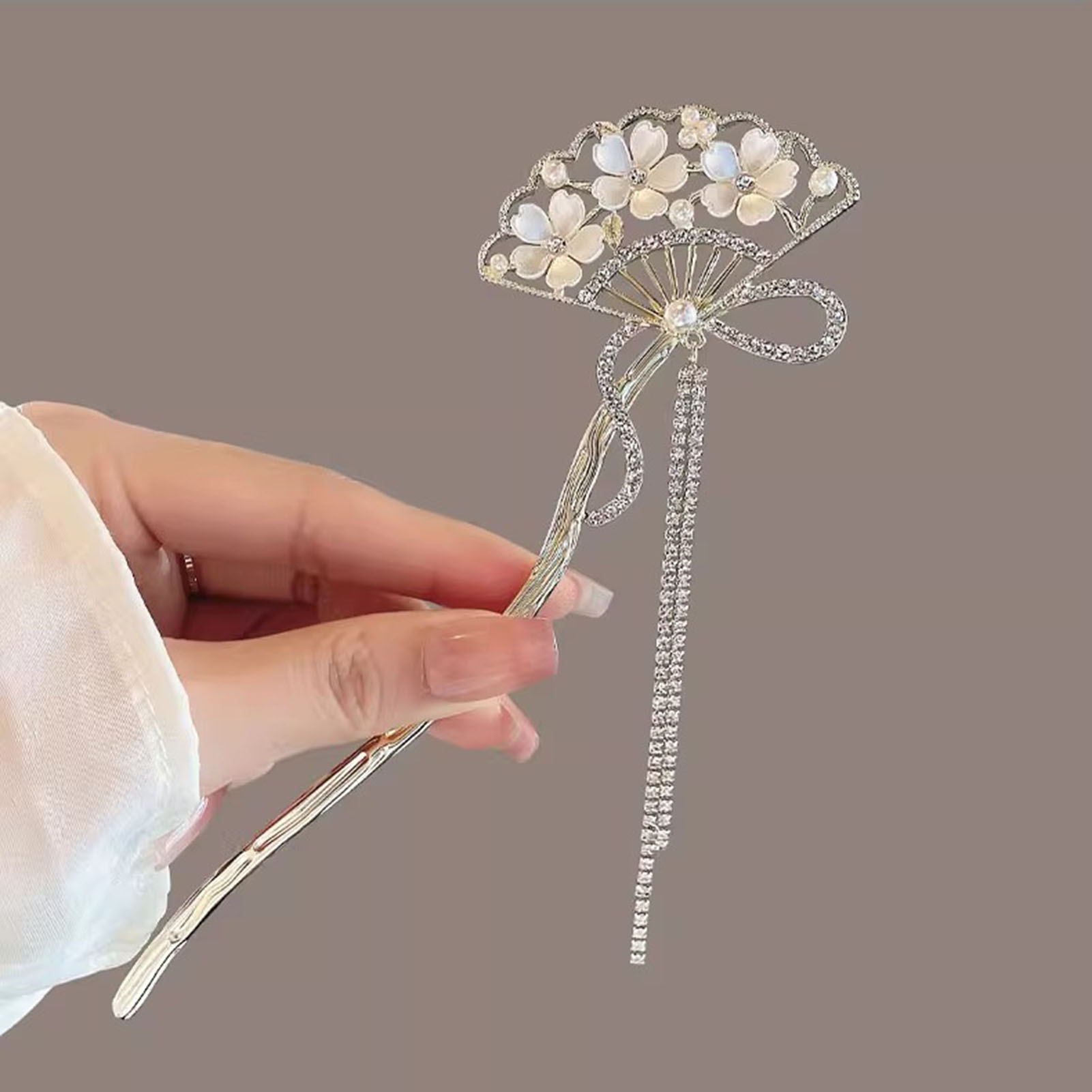 Vintage Flower Fan Shaped Hair - Vintage Collector บทวิจารณ์และราคา
